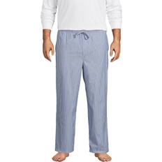 Lands' End Sleepwear Lands' End Men's Tall Poplin Pajama Mariner blue stripe