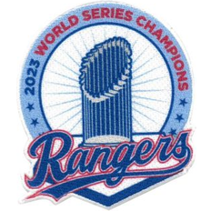 Emblem Source Texas Rangers 2023 World Series Champions Trophy Star Patch Blue