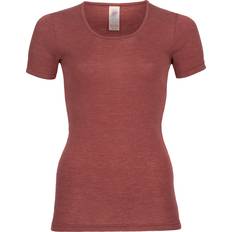 Silk Base Layer Tops ENGEL Natur Women's Unterhemd S/S Merino base layer 34/36, red