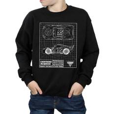 Cars Lightning McQueen Blueprint Sweatshirt Black 12-13