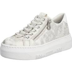 Rieker Women Trainers Rieker grauweiss kunstleder Weiß