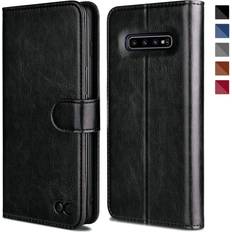 Samsung Galaxy S10 Wallet Cases OCASE Samsung Galaxy S10 Case, Premium PU Leather Flip Wallet Case with [Card Slots] [Kickstand] [Magnetic Closure] For Samsung Galaxy S10 Devices