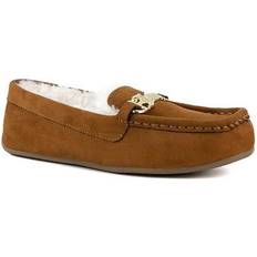 Juicy Couture Women's Intoit Moccasin Slippers Cognac