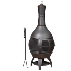 Dellonda Deluxe 360 Chiminea/Fire Pit/Outdoor Heater Poker