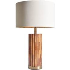 Brown Table Lamps ValueLights Lina Wood Table Lamp