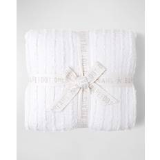 Barefoot Dreams CozyChic Angular Rib Blankets White