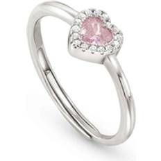 Nomination Rings Nomination Silver Pink CZ Heart Ring