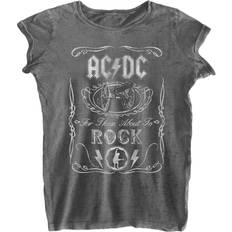 AC/DC Damen/Ladies Cannon Swig Burnout T-Shirt