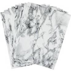 D-C-Fix A4 Self-adhesive Vinyl Sheets Craft Pack Marble White 10 Sheets White