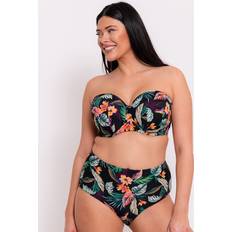 Bikinis Curvy Kate Cuba Libre Bandeau Bikini Top Print Mix