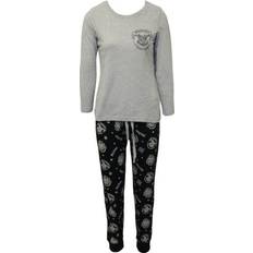 Blue - Women Pyjamas Harry Potter Damen/Damen Hogwarts Wappen langes Pyjama-Set