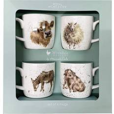 Royal Worcester Wrendale Designs Summer Farmyard Mug 31cl 4pcs