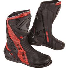 Modeka Yron Motorradstiefel, schwarz-rot, Größe