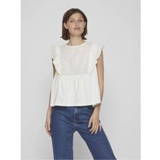 Vila Tank Tops Vila Embroidered Sleeveless Top