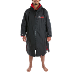 Men - Trenchcoats Outerwear Dryrobe Advance Long Sleeve Changing Robe - Black/Red