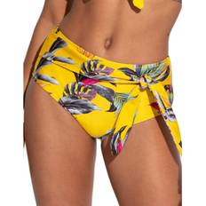 Women - Yellow Swimwear Pour Moi Womens 17505 Paradiso Control Bikini Brief Multicolour Elastane
