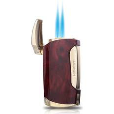 Promise PROMISE Torch Lighter Double Jet Flame Cigar Lighter Brown Grain