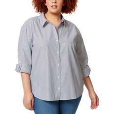 Gloria Vanderbilt Plus Amanda Shirt Marine Navy