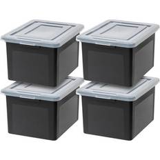 Iris IRIS USA Letter and Legal File Box Black Set of 4