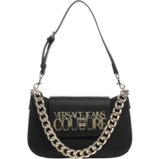 Versace Jeans Couture Logo Lock Shoulder Bag - Black