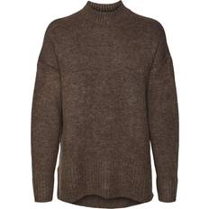 Vero Moda Vmlefile Pullover - Brown/Brown Lentil