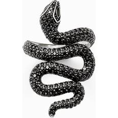 Thomas Sabo Snake Ring - Silver/Black