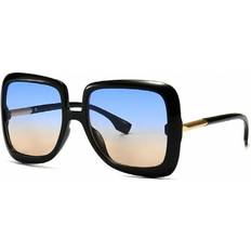 Teenyoun Wind Big Sunglasses Black/Blue