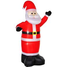 Red Inflatable Decorations Homcom Inflatable Decorations Santa Claus 8ft