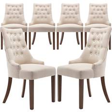 COLAMY Modern Tufted Kitchen Chair 6