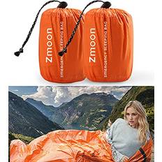 Emergency Blankets Emergency Sleeping Bag 2 Pack Lightweight Survival Thermal Bivy Sack Portable Blanket