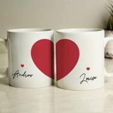 Personalised Memento Company Two Hearts Mug