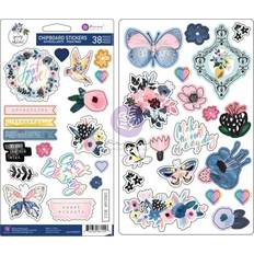 Prima Abstract Chipboard Stickers