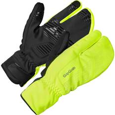 Gripgrab Gloves & Mittens Gripgrab Ride Windproof Deep Winter Lobster Gloves - Yellow/Hi-Vis