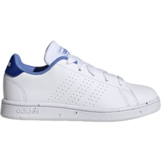 Adidas Kid's Advantage Lifestyle Court Lace - Cloud White/Cloud White/Blue Fusion