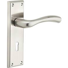 Designer Levers Minerva Curved Lock Door Handle