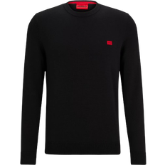 Hugo Boss M - Men Jumpers Hugo Boss Knitted Sweater - Black