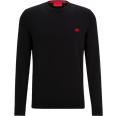 Hugo Boss M - Men Jumpers Hugo Boss Knitted Sweater - Black