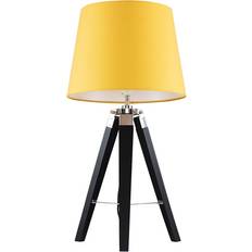 MiniSun Tripod Mustard Table Lamp 56cm