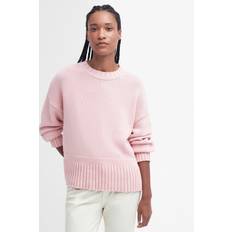 Barbour L - Women Tops Barbour Women's Clifton Womens Knitted Jumper Shell Pink shell pink