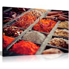 Ebern Designs Rustic Red Indian Spices Restaurant Kitchen