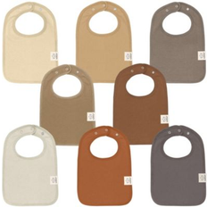 Keababies Coast Drool Bibs 8-pack Terracotta