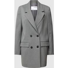 Grey - Women Blazers Selected Oversize Einreihiger Blazer Grau