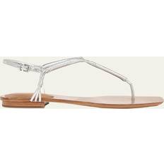 Veronica Beard Amelia Metallic Thong Slingback Sandals