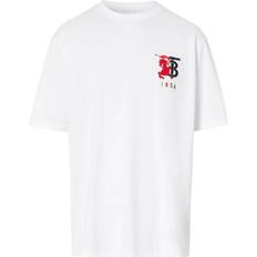 Burberry S T-shirts Burberry 1856 Logo White T-Shirt