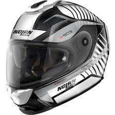 X-Lite Nolan X-903 Ultra Carbon Starlight N-Com Helm, schwarz-weiss-silber, Größe