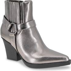 BCBGeneration Women's Cassidy Metallic Booties Pewter