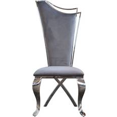 KAWOLA Amalia Grey Kitchen Chair 116cm