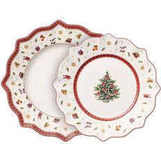 Porcelain - Red Plate Sets Villeroy & Boch Toy's Delight Plate Sets 8pcs