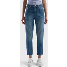 Jeans United Colors of Benetton Cropped High-waisted Jeans, 33, Blue, Women