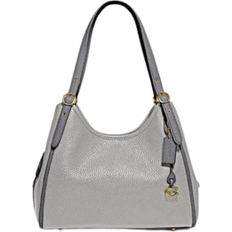 Coach Lori Shoulder Bag In Colorblock - Brass/Dove Grey